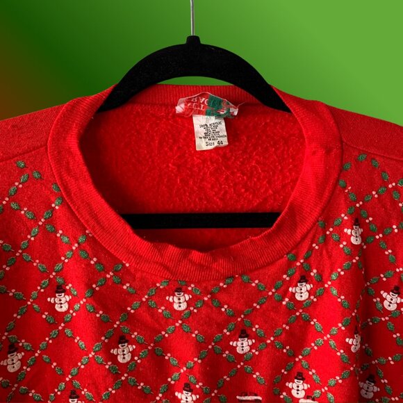 90s Vintage Nutcracker Red Christmas Sweatshirt Women’s L Holiday Crewneck - Picture 6 of 7